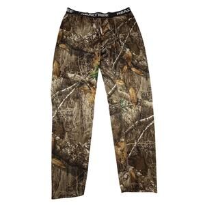 RealTree Edge Camo Fleece-lined Baselayer Bottoms Underwear Hunting Men Sz L